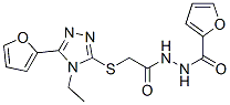 606111-69-7,2-Furancarboxylicacid,2-[[[4-ethyl-5-(2-furanyl)-4H-1,2,4-triazol-3-yl]thio]acetyl]hydrazide(9CI)