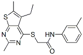 606113-46-6,Acetamide, 2-[(5-ethyl-2,6-dimethylthieno[2,3-d]pyrimidin-4-yl)thio]-N-(3-methylphenyl)- (9CI)