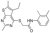 606113-48-8,Acetamide, N-(2,3-dimethylphenyl)-2-[(5-ethyl-2,6-dimethylthieno[2,3-d]pyrimidin-4-yl)thio]- (9CI)