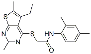 606113-50-2,Acetamide, N-(2,4-dimethylphenyl)-2-[(5-ethyl-2,6-dimethylthieno[2,3-d]pyrimidin-4-yl)thio]- (9CI)