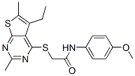 606113-52-4,Acetamide, 2-[(5-ethyl-2,6-dimethylthieno[2,3-d]pyrimidin-4-yl)thio]-N-(4-methoxyphenyl)- (9CI)