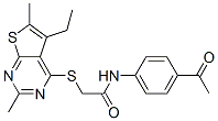 606113-54-6,Acetamide, N-(4-acetylphenyl)-2-[(5-ethyl-2,6-dimethylthieno[2,3-d]pyrimidin-4-yl)thio]- (9CI)