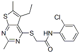 606113-57-9,Acetamide, N-(2-chlorophenyl)-2-[(5-ethyl-2,6-dimethylthieno[2,3-d]pyrimidin-4-yl)thio]- (9CI)