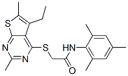 606113-60-4,Acetamide, 2-[(5-ethyl-2,6-dimethylthieno[2,3-d]pyrimidin-4-yl)thio]-N-(2,4,6-trimethylphenyl)- (9CI)