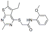 606113-61-5,Acetamide, 2-[(5-ethyl-2,6-dimethylthieno[2,3-d]pyrimidin-4-yl)thio]-N-(2-methoxyphenyl)- (9CI)