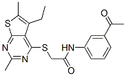 606113-63-7,Acetamide, N-(3-acetylphenyl)-2-[(5-ethyl-2,6-dimethylthieno[2,3-d]pyrimidin-4-yl)thio]- (9CI)