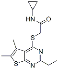 606113-69-3,Acetamide, N-cyclopropyl-2-[(2-ethyl-5,6-dimethylthieno[2,3-d]pyrimidin-4-yl)thio]- (9CI)