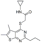 606113-70-6,Acetamide, N-cyclopropyl-2-[(5,6-dimethyl-2-propylthieno[2,3-d]pyrimidin-4-yl)thio]- (9CI)