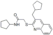 606113-78-4,Acetamide, N-cyclopentyl-2-[[3-(cyclopentylmethyl)-2-quinolinyl]thio]- (9CI)