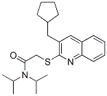 606113-88-6,Acetamide, 2-[[3-(cyclopentylmethyl)-2-quinolinyl]thio]-N,N-bis(1-methylethyl)- (9CI)