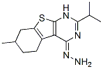 606114-00-5,[1]Benzothieno[2,3-d]pyrimidin-4(1H)-one, 5,6,7,8-tetrahydro-7-methyl-2-(1-methylethyl)-, hydrazone (9CI)