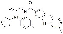 606114-18-5,Thieno[2,3-b]quinoline-2-carboxamide, N-[2-(cyclopentylamino)-2-oxoethyl]-7-methyl-N-(3-methylphenyl)- (9CI)