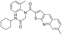 606114-19-6,Thieno[2,3-b]quinoline-2-carboxamide, N-[2-(cyclohexylamino)-2-oxoethyl]-7-methyl-N-(2-methylphenyl)- (9CI)