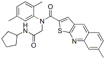 606114-23-2,Thieno[2,3-b]quinoline-2-carboxamide, N-[2-(cyclopentylamino)-2-oxoethyl]-N-(2,5-dimethylphenyl)-7-methyl- (9CI)