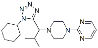 606114-26-5,Pyrimidine, 2-[4-[1-(1-cyclohexyl-1H-tetrazol-5-yl)-2-methylpropyl]-1-piperazinyl]- (9CI)