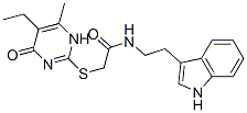 606114-44-7,Acetamide, 2-[(5-ethyl-1,4-dihydro-6-methyl-4-oxo-2-pyrimidinyl)thio]-N-[2-(1H-indol-3-yl)ethyl]- (9CI)