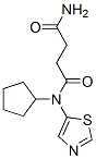 606114-70-9,Butanediamide, N-cyclopentyl-N-5-thiazolyl- (9CI)