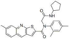 606114-75-4,Thieno[2,3-b]quinoline-2-carboxamide, N-[2-(cyclopentylamino)-2-oxoethyl]-N-(2,4-dimethylphenyl)-7-methyl- (9CI)