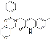 606116-13-6,Benzamide, N-[(1,2-dihydro-6-methyl-2-oxo-3-quinolinyl)methyl]-N-(1,4-dioxan-2-ylmethyl)- (9CI)