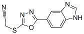 606117-09-3,Acetonitrile, [[5-(1H-benzimidazol-5-yl)-1,3,4-oxadiazol-2-yl]thio]- (9CI)