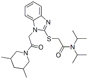 606117-52-6,Acetamide, 2-[[1-[2-(3,5-dimethyl-1-piperidinyl)-2-oxoethyl]-1H-benzimidazol-2-yl]thio]-N,N-bis(1-methylethyl)- (9CI)