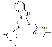 606117-53-7,Acetamide, 2-[[1-[2-(3,5-dimethyl-1-piperidinyl)-2-oxoethyl]-1H-benzimidazol-2-yl]thio]-N-(1-methylethyl)- (9CI)