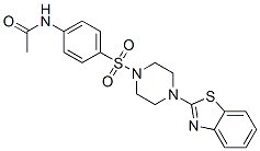 606118-05-2,Acetamide, N-[4-[[4-(2-benzothiazolyl)-1-piperazinyl]sulfonyl]phenyl]- (9CI)