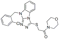 606120-98-3,Morpholine, 4-[[[9-[(2-chlorophenyl)methyl]-9H-1,2,4-triazolo[4,3-a]benzimidazol-3-yl]thio]acetyl]- (9CI)
