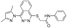 606122-22-9,Acetamide, 2-[[4-(3,5-dimethyl-1H-pyrazol-1-yl)-1-phthalazinyl]thio]-N-phenyl- (9CI)