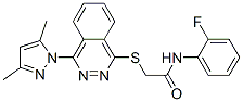 606122-30-9,Acetamide, 2-[[4-(3,5-dimethyl-1H-pyrazol-1-yl)-1-phthalazinyl]thio]-N-(2-fluorophenyl)- (9CI)
