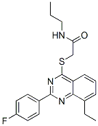 606131-29-7,Acetamide, 2-[[8-ethyl-2-(4-fluorophenyl)-4-quinazolinyl]thio]-N-propyl- (9CI)