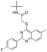 606131-64-0,Acetamide, N-(1,1-dimethylethyl)-2-[[2-(4-fluorophenyl)-6-methyl-4-quinazolinyl]thio]- (9CI)
