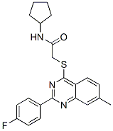 606132-71-2,Acetamide, N-cyclopentyl-2-[[2-(4-fluorophenyl)-7-methyl-4-quinazolinyl]thio]- (9CI)