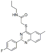 606132-84-7,Acetamide, 2-[[2-(4-fluorophenyl)-6-methyl-4-quinazolinyl]thio]-N-propyl- (9CI)