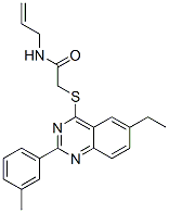 606132-89-2,Acetamide, 2-[[6-ethyl-2-(3-methylphenyl)-4-quinazolinyl]thio]-N-2-propenyl- (9CI)