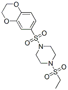 606133-91-9,Piperazine, 1-[(2,3-dihydro-1,4-benzodioxin-6-yl)sulfonyl]-4-(ethylsulfonyl)- (9CI)