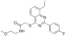 606134-08-1,Acetamide, 2-[[8-ethyl-2-(4-fluorophenyl)-4-quinazolinyl]thio]-N-(2-methoxyethyl)- (9CI)
