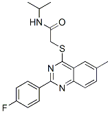 606134-56-9,Acetamide, 2-[[2-(4-fluorophenyl)-6-methyl-4-quinazolinyl]thio]-N-(1-methylethyl)- (9CI)