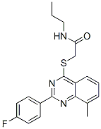 606134-57-0,Acetamide, 2-[[2-(4-fluorophenyl)-8-methyl-4-quinazolinyl]thio]-N-propyl- (9CI)