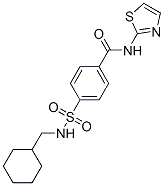606134-86-5,Benzamide, 4-[[(cyclohexylmethyl)amino]sulfonyl]-N-2-thiazolyl- (9CI)