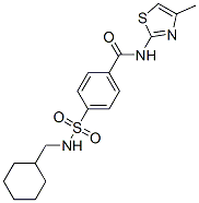 606134-87-6,Benzamide, 4-[[(cyclohexylmethyl)amino]sulfonyl]-N-(4-methyl-2-thiazolyl)- (9CI)