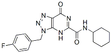 606135-03-9,3H-1,2,3-Triazolo[4,5-d]pyrimidine-5-carboxamide, N-cyclohexyl-3-[(4-fluorophenyl)methyl]-4,7-dihydro-7-oxo- (9CI)