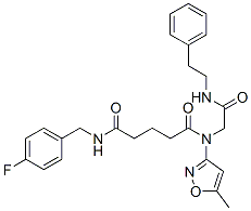 606135-61-9,Pentanediamide, N-[(4-fluorophenyl)methyl]-N-(5-methyl-3-isoxazolyl)-N-[2-oxo-2-[(2-phenylethyl)amino]ethyl]- (9CI)