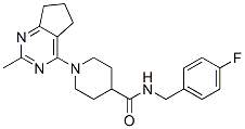 606135-88-0,4-Piperidinecarboxamide, 1-(6,7-dihydro-2-methyl-5H-cyclopentapyrimidin-4-yl)-N-[(4-fluorophenyl)methyl]- (9CI)