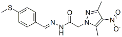 606483-41-4,1H-Pyrazole-1-aceticacid,3,5-dimethyl-4-nitro-,[[4-(methylthio)phenyl]methylene]hydrazide(9CI)