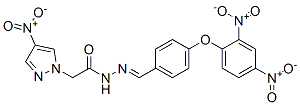 606483-69-6,1H-Pyrazole-1-aceticacid,4-nitro-,[[4-(2,4-dinitrophenoxy)phenyl]methylene]hydrazide(9CI)