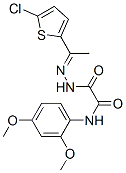 606484-06-4,Acetic acid, [(2,4-dimethoxyphenyl)amino]oxo-, [1-(5-chloro-2-thienyl)ethylidene]hydrazide (9CI)