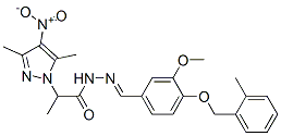606485-13-6,1H-Pyrazole-1-aceticacid,alpha,3,5-trimethyl-4-nitro-,[[3-methoxy-4-[(2-methylphenyl)methoxy]phenyl]methylene]hydrazide(9CI)