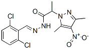 606485-41-0,1H-Pyrazole-1-aceticacid,alpha,3,5-trimethyl-4-nitro-,[(2,6-dichlorophenyl)methylene]hydrazide(9CI)