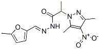 606485-45-4,1H-Pyrazole-1-aceticacid,alpha,3,5-trimethyl-4-nitro-,[(5-methyl-2-furanyl)methylene]hydrazide(9CI)